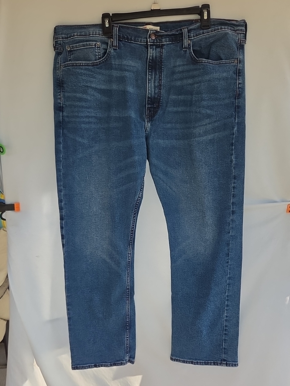 Signature by Levi Strauss Men's Dark Blue Straight Jeans Sz 42 X 30L